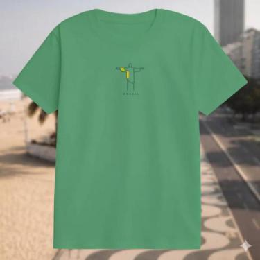 Imagem de Camisa Camiseta Unissex Cristo Redentor Rio de Janeiro Cristã Religios