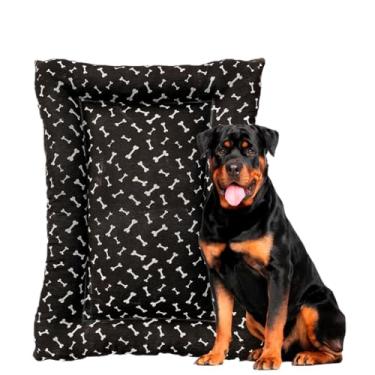 Imagem de Cama Pet GG para Cachorro de Grande Porte Lavável, Impermeável e Confortável – 115x75cm(PRETO 115X75CM)