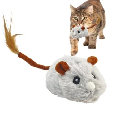 Imagem de Brinquedo para gatos | Jogos de pelúcia recarregáveis | Brinquedos estimulantes para gatos com roda silenciosa | para exercícios, jogos, entretenimento, treinamento, Natal, Halloween, aniversário