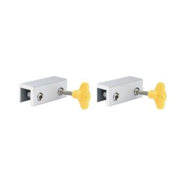 Imagem de Trava De Segurança Antifurto Para Portas E Janelas Deslizantes De Liga