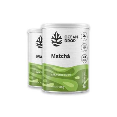 Imagem de Kit 2 Matchá em pó Chá Verde Ocean Drop Vegano 125g