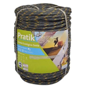 Imagem de Corda Pratik Trançada Pet Cinza Rolo 12mm x 117m