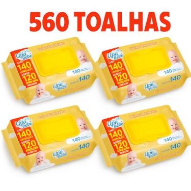 Imagem de Kit Lenços Umedecidos Upa Bebê  Sem Álcool  Kit Toalhas Umedecidas  Pa