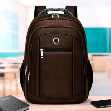 Imagem de Mochila Masculina Feminina Porta Notebook Espaço Garrafa Escola Faculd