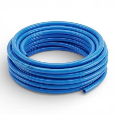 Imagem de 20mts Mangueira Pneumática Flexível Tubo 6mm Pu 150psi / 10bar Azul