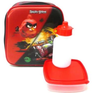 Imagem de Merendeira Lancheira Escolar Infantil Angry Birds 3d - Pacific