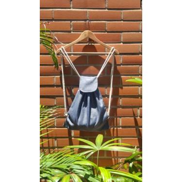 Imagem de Sacochila Ecológica Ogbon C/ Aba Top - Linha Reciclados, Preto