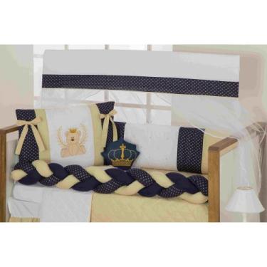 Imagem de Jogo de berço menino e menina  premium com 11pçs chuva de amor arcoiri