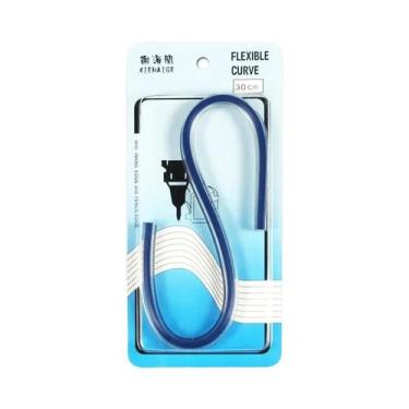 Imagem de Régua Flexível Curva 30cm 40cm 50cm 60cm Ferramenta De Desenho Serpent