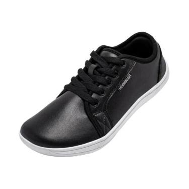 Imagem de Tênis Minimalistas Unissex Para Caminhada, Leves, De Couro, Com Bico L