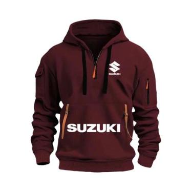 Imagem de Moletom Masculino Casual Para Esportes Ao Ar Livre, Quente, Para Motoc