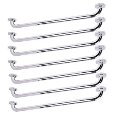 Imagem de Barra de Apoio Alca 80cm kit 7 Uni Acessibilidade Cadeirante Idoso Deficiente Box Banheiro Corrimao Corredor Seguranca