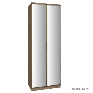 Imagem de Guarda Roupa Modulado 02 Portas de Vidro 234cm com Colmeia Setiba - Mó