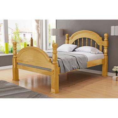 Imagem de Cama Queen Size Eliane Pezeira Alta De Madeira Maciça Pinus