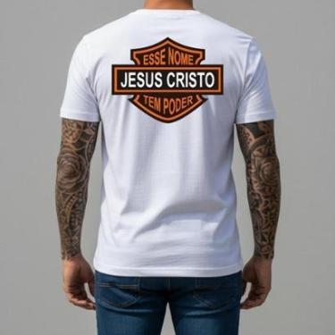Imagem de Camiseta Streetwear Masculina Encontro Jovens 100% Algodão Camisa Casual Premium Urban Harley Style-Masculino