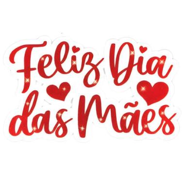 Imagem de painel feliz dia das mães decoração comemoração 54cm - Piffer