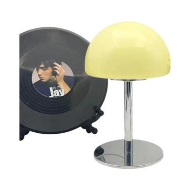 Imagem de Luminária De Mesa LED Com Abajur De Vidro Pequeno Para Quarto, Cabecei