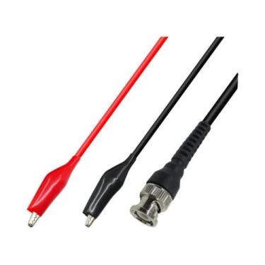 Imagem de Cabo De Teste BNC De 50 Ohm Com Clipe Jacaré Duplo Para Osciloscópio D