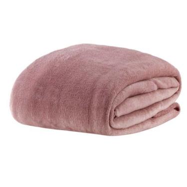 Imagem de Manta Microfibra Queen Macia Flannel Corttex, ROSA ANTIGO