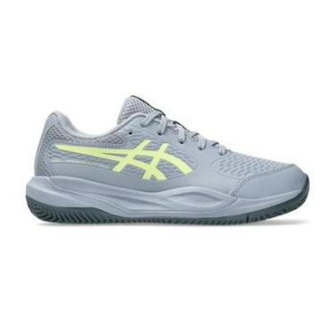 Imagem de Tênis Asics Gel Resolution X GS Clay Cinza e Verde Infantil-Unissex