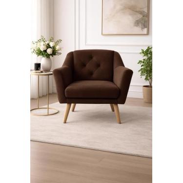 Imagem de Poltrona Rita Decorativa Reforçada para Recepção Clínica Salão Sala de