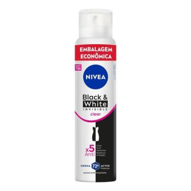 Imagem de Nivea Desodorante Aerossol Black & White Invisible Clear