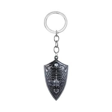 Imagem de Chaveiro Pingente Escudo Fogueira Dark Souls 3 Para Homens E Mulheres,