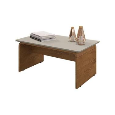 Imagem de Mesa de Centro Sala de Estar Lilibeth - Loja DoceLar, Off White/Natura