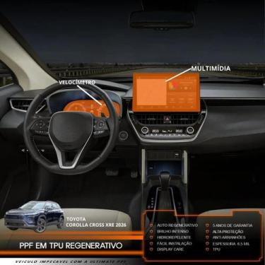 Imagem de PPF Velocímetro Multimídia Corolla Cross XRX Hybrid 26 - Ultimate PPF