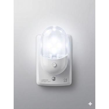 Imagem de Kit 2 Luminárias LED de Tomada Mini Abajur Luz Noturna para Quarto e S
