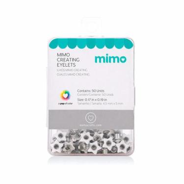 Imagem de Ilhós Mimo Creating - Estrela - Branco - 5 mm - 50 Unids