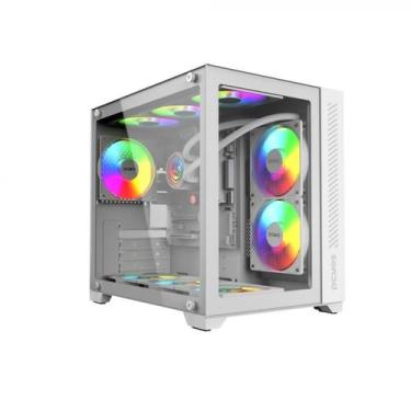 Imagem de Gabinete gamer forcefield White Ghost - pcyes - gffwgp