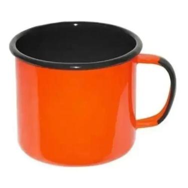 Imagem de Caneca Esmaltada Ewel Nº 8 370ml, Laranja