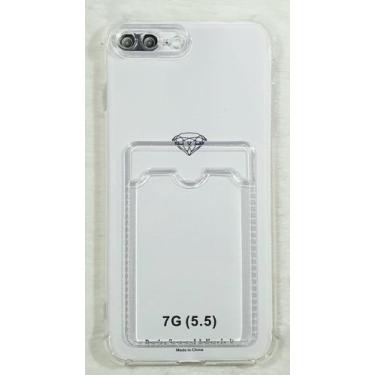 Imagem de Capinha Proteção de Camera e Porta Cartão Compativel com iPhone 7 Plus