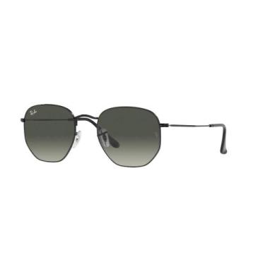 Imagem de Óculos de Sol Hexagonal Preto Ray-Ban