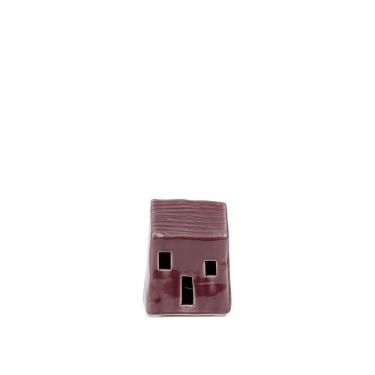 Imagem de Escultura Decorativa Casa em Cerâmica Roxa 9cm 23035A Mart