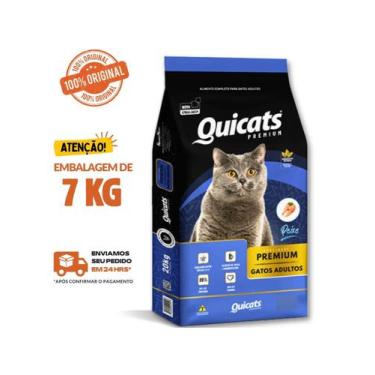 Imagem de Ração Para Gato Quicats Peixe 7 KG