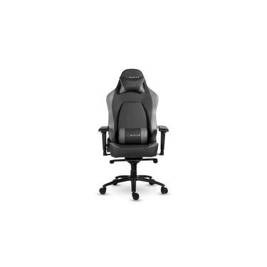 Imagem de Cadeira Gamer XT Racer Fire Gun, Até 130Kg, Reclinável, Com Almofadas, Cilindro de Gás Classe 4, Couro PU, Preta e Prata - XTR-028