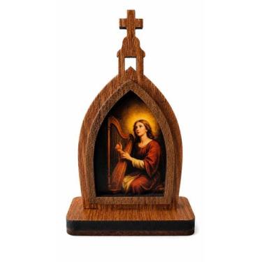 Imagem de Mini Capela de Santa Cecília em MDF 10cm - Fernandas Collection