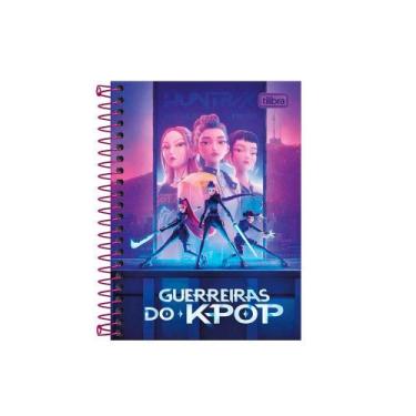Imagem de Caderneta 1/8 C.D. 80 Folhas Tilibra - Guerreiras do K-Pop 1