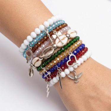 Imagem de Kit Mix 10 Pulseiras 7 Linhas da Umbanda Proteção Axé - Balaio de Sant