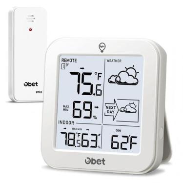 Imagem de Termômetro Indoor e Outdoor OBET Sem Fio com Alcance de 150 m