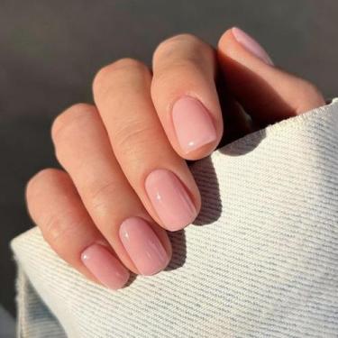 Imagem de Unhas Postiças Modelones Rosa Curta Quadrada Kit 32 Peças