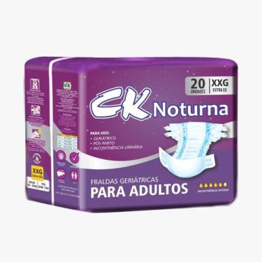 Imagem de Fralda Geriátrica Unissex Adulto CK Noturna Tam XXG 20 unid