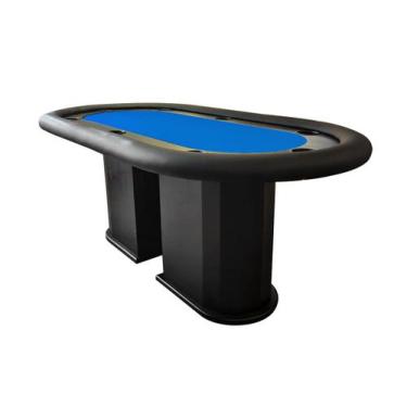 Imagem de Mesa de Poker Linha Master com Borda Estofada e Porta Copos - 2,0x1,0m