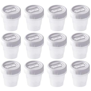 Imagem de Pote de plástico Clic rosca porta temperos 65ml branco com 12 unidades