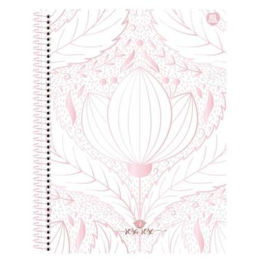 Imagem de Caderno Espiral Universitário Capa Dura 15 Matérias 240 Folhas Rosa Ro