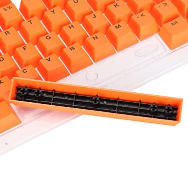 Imagem de 117 teclas para a maioria das teclas 61/64/68/71/78/82/84/87 no mercado, aparência fosca(laranja vermelho preto)