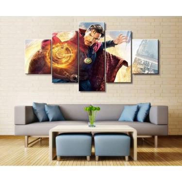 Imagem de Quadro Decorativo Doutor Estranho 5 peças 130x65 cm em tecid