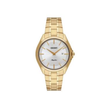 Imagem de Relógio Orient Dourado Social Vidro De Safira